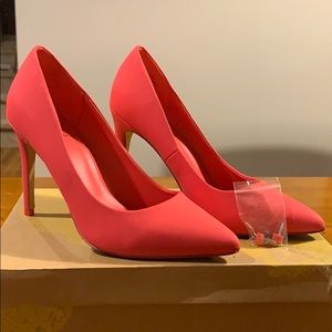 Hot pink high heel